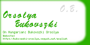 orsolya bukovszki business card